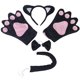 thumbnail image 1 of 4pcs Conjunto de Disfraz Gato Cosplay BLESIY Diadema Guantes Tie Tail Cola, 1 of 6