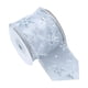 thumbnail image 3 of Cintas navideñas con borde de alambre de 9 m, bonitos accesorios decorativos, cómodos al tacto. Patrón de plata blanca, 3 of 9