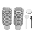 thumbnail image 2 of 50 Piezas De Cápsulas De Café Espresso Recargables De Aluminio Para Originales, Vainas De Café Espresso Reutilizables Con Calcomanías De Focas De Aluminio 50 Tazas, 50 Tapas, 2 of 7
