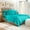 Turquoise Blue, variant on Twin Sheet Set 4 Piece Egyptian Cotton White Bed Sheet Set ( Flat Sheet Fitted 18'' 2 Pillow Cases ) 1000 Series Bedding Sheet Set Twin Size Bed