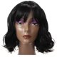 thumbnail image 1 of Human Pelo Pelucas para Mujeres 14" Negro Rizado Peluca con Peluca Gorro, 1 of 7
