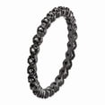 thumbnail image 3 of 925 Sterling Silver Stackable Expressions Diamond Black-plated Ring Size: 6; for Adults and Teens; for Women and Men, 3 of 5