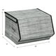 Gymax Grands Cubes Empilables de Bacs W/Lids Organisateurs de Stockage W/Linen&Oxford Tissu 4Sets – image 2 sur 10
