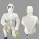 thumbnail image 4 of Traje de sobretodo Hospital de laboratorio Traje de protección no tejido desechable Ropa protectora Jumpingount HA4662-00B, 4 of 6