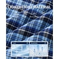 thumbnail image 4 of Onimisc Men's Woven Boxer Shorts Cotton Plaid Boxers for Men Underwear with Button Fly, 10 Pack, 4 of 7