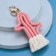 thumbnail image 4 of Llavero Cactus Sonducket hecho a mano estilo bohemio con Borla rosa, 4 of 6