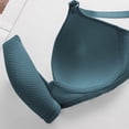 thumbnail image 5 of YLOMAY Tshirt Bras for Women Woman's Underwear Adjustable Straps No Underwire Bras Solid Color Thin Brassiere Loose Daily Wear Blue 42/95B, 5 of 5