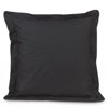 Fresh Ideas Poplin Tailored 2-Pack Pillow Sham, King, Black