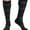 Onyx Stripe, variant on Sigvaris Style 832 Microfiber Patterns Men's 20-30 Knee High Compression Socks Graphite Heather ML Long