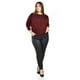 thumbnail image 4 of Blusa de hilos brillantes Roman Fashion Tallas Extras 5108 Rojo 38, 4 of 6