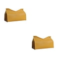 thumbnail image 4 of Advancent Bolsa de almacenamiento de papel tisú de cuero PU en forma de V, soporte para servilletas, dispensador de toallas, contenedor, adorno de estilo Amarillo 2piezas Advancent CBP189044, 4 of 6