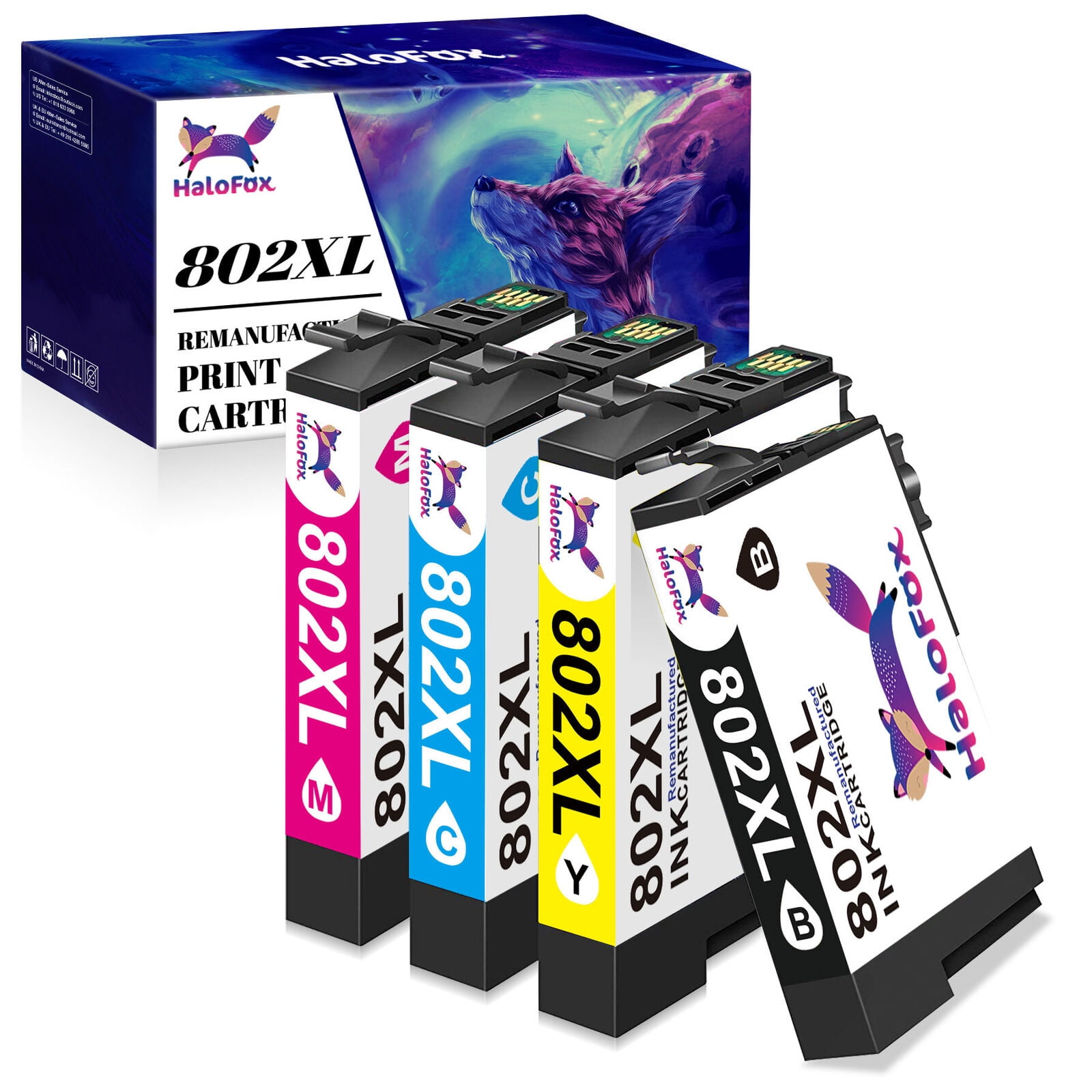 802 Ink Cartridge for Epson ink 802 XL 802XL to use with Workforce Pro