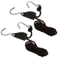 thumbnail image 3 of CIMAXIC 2 PCS Pulley Ratchets Kayak and Canoe Boat Bow and Stern Rope Lock Tie Down Strap 1/4 Inch Heavy Duty Adjustable Rope Hanger 136KG Weight Capacity,78.74"X1.97"X0.79", 3 of 5
