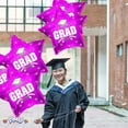 thumbnail image 5 of PMU Grad Congrats Star 18in Mylar Balloon Hot Pink Pkg/25, 5 of 6