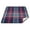 Red Blue White Plaid Pattern, variant on Outdoor Blanket For Camping Water Proof Quilted Picnic Mat 78'x78' Red Embroidery