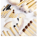 thumbnail image 5 of Juego De 24 Brochas Pincel De Maquillaje Profesional + Bolsa, Color Blanquecino, 5 of 5