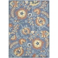 thumbnail image 2 of Nourison Aloha 9' x 12' Blue Rose Farmhouse Rug, 2 of 10