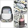 thumbnail image 4 of Police and Helicopter White Pattern 17" Waterproof Oxford School Backpacks for Teens, S-Shape Padded Straps, for School, Travel, Hiking, Camping, 4 of 5