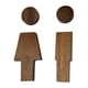 thumbnail image 2 of Paquete de 2 letreros para baño, letreros 3D, placas autoadhesivas para colgar en la pared, pegatinas para parques y restaurantes comerciales., 2 of 9