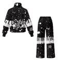 thumbnail image 6 of Uorisanigo Musical Notes 2 Piece Lounge Sweat Sets Plus Size Fall Fashion Matching Pullover Sweatsuits Wide Leg Pants with Side Pocket Travel Outfit Plus Size Tracksuit Activewear, 6 of 8