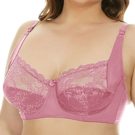 

Zuwimk Bras For Women Women s at Ease Contour T Shirt Bra Pink 4XL