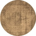 thumbnail image 1 of Ahgly Company Indoor Round Oriental Brown Industrial Area Rugs, 8' Round, 1 of 4