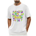 thumbnail image 4 of Casual Summer Tops Carnaval Impreso de Manga Corta Cuello Redondo, Poliéster Ligero para la Fiesta de Verano de Primavera, 4 of 9