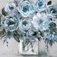 thumbnail image 2 of Robinson, Carol 15x15 White Modern Wood Framed Museum Art Print Titled - Painterly Blues, 2 of 4
