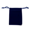 thumbnail image 6 of 50 pc Rectangle Velvet Pouches Gift Bags Dark Blue 9x7cmDIY, 6 of 7