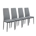 thumbnail image 1 of Juego de 4 Sillas de Comedor HOMEMAKE FURNITURE Gris Minimalista Moderno, 1 of 6