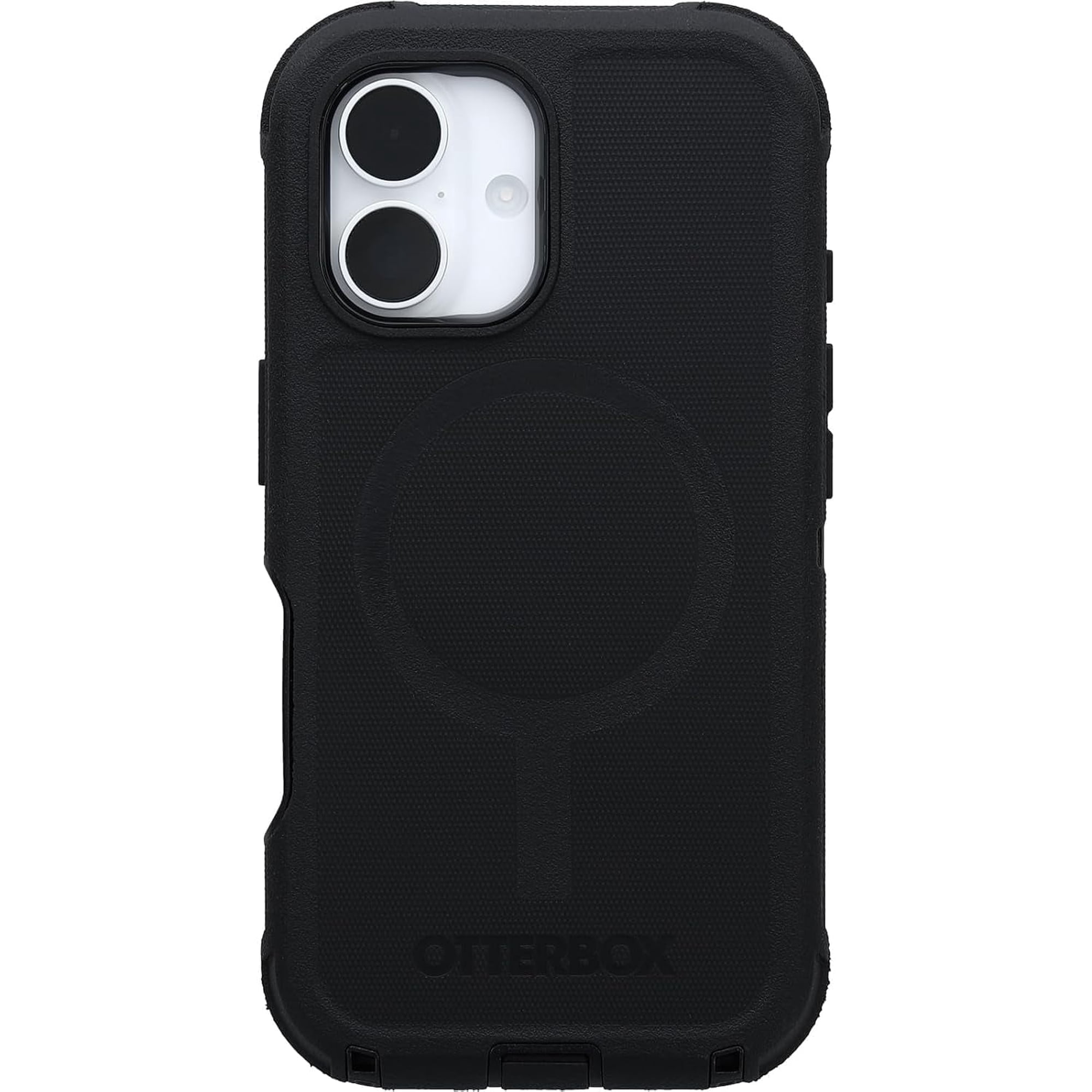 OtterBox iPhone 16 (Only) - Defender Series MagSafe Case - Black - Case Only - Built-in Magnets - Screenless - Rugged & Durable - with Port Protection - Non-Retail Packaging