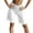 White, variant on Women's Loose Half Slip Shorts Loose Fit Lace Trim Pettipants Culotte Slip Bloomers Split Underwear Shorts White M