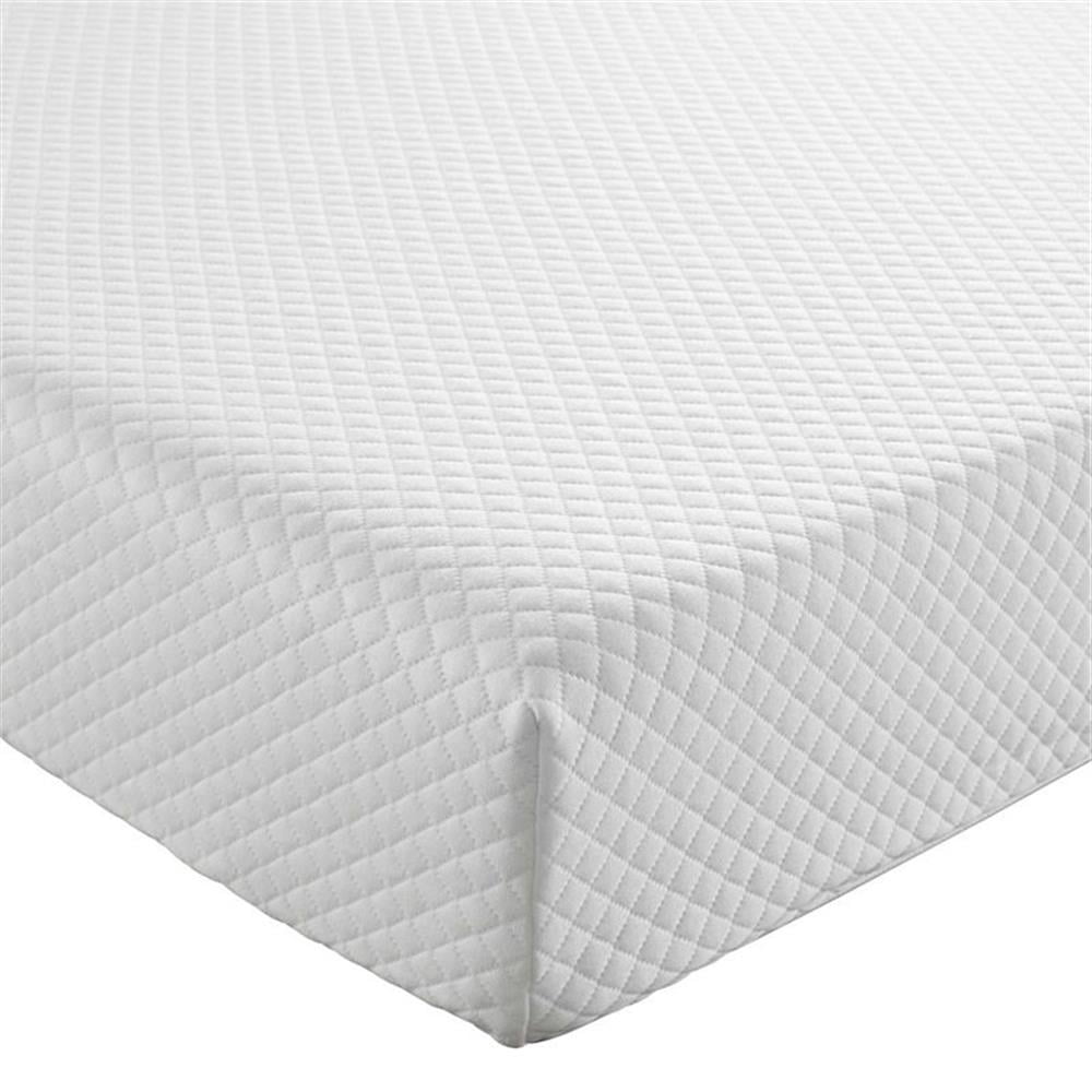 Pemberly Row 6" Modern Memory Foam Narrow Twin Mattress in White