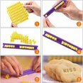 thumbnail image 4 of Cortador de Galletas de Alfabeto y Número, Sello de Pastelería de Letras, Cortador de Galletas, Sello de Galletas de Letras/Letras de Pasta de Azúcar para Pastel, Galletas con Mensaje, Fondant 93, 4 of 5