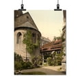 thumbnail image 2 of Print: Cathedral, Churchyard And 1,000 Year Old Rose Tree, Hildesheim, 2 of 4