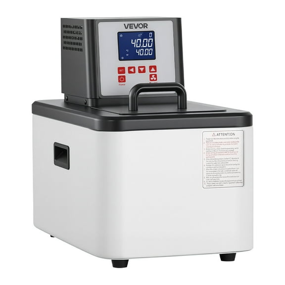 VEVOR Laboratory High-Temperature Circulating Oil Bath, Up to 300℃/572℉, 6 L Lab Constant Temperature Heating Tank, 0.1℃ High Precision, Internal and External Dual Circulation, for Laboratory