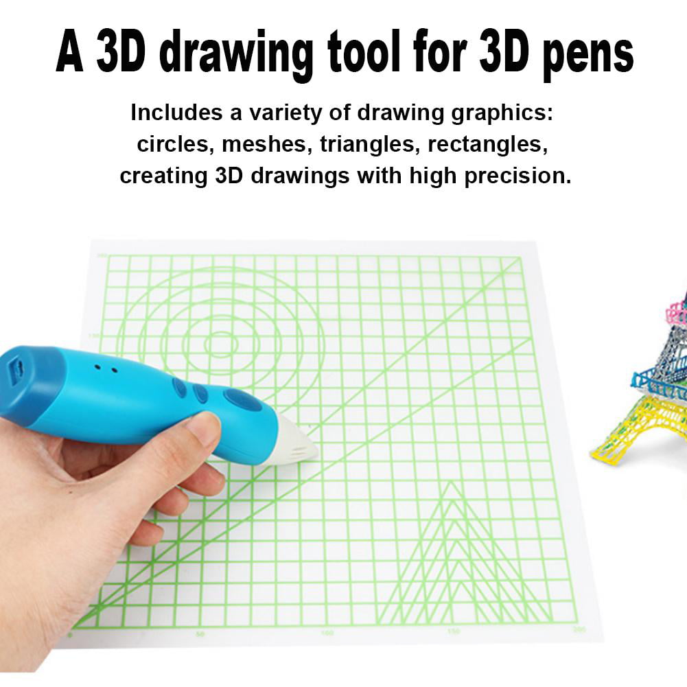 3D Printing Pen Geometrical Silicone Mat Template Unique 3D Printer Pen Tool 2 