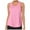 Pink, variant on Women Workout Tops， Athletic Sports Running Tank， Mesh Yoga Training Solid Tops Baseball Tank Tops for Women White S