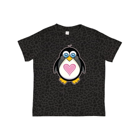 

Inktastic Valentines Day Penguin Love Heart Gift Toddler Toddler Girl T-Shirt