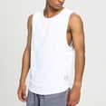 thumbnail image 7 of Lovzfmll Men's Sleeveless Dry Fitness Tank Top, Loose Running Basketball Training Tee for Summer Workout White, XL, 7 of 7