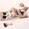 thumbnail image 4 of OIUR Accordion Photo Album Stretchable Kraft Paper Scrapbook Folding DIY Souvenir Book Scrapbook Album Gift for Wedding Birthday Graduation, 4 of 7
