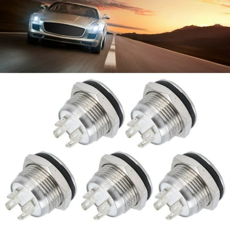 

Ymiko Flat Top Switches Button Switch Screw Clamp Terminal For Automobile Equipment For Household Appliances