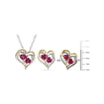 thumbnail image 4 of Everly Women's Ruby Sterling Silver Jewelry Set, 4 of 9