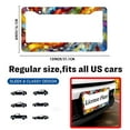 thumbnail image 2 of Colored License Plate Frame, Beautiful Aluminium for Car License Plate Cover Accessory Decorative 2 Holes and Screws Fits US Standard License Plates 12 x 6 Inches, 2 of 7