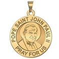 thumbnail image 2 of Picturesongold.Com Pope Saint John Paul II Religious Medal Necklace Pendants - 1 inch Size of a Quarter -Sterling Silver, 2 of 6