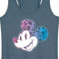 thumbnail image 3 of Mickey & Friends - Mickey Floral Gradient Fill - Women's Racerback Tank Top, 3 of 5