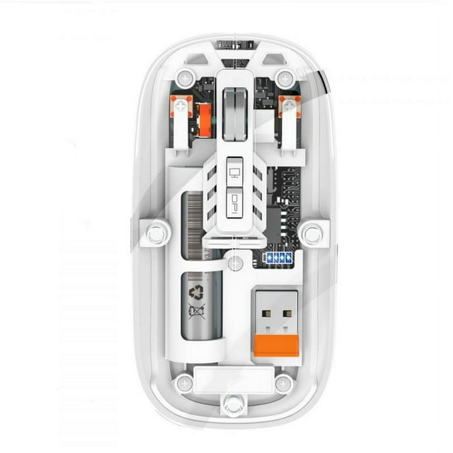 Wireless Computer Mouse 1600DPI 2.4G Cordless Mute Mice With USB Receiver For PC Laptop Notebook Tablet White