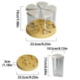 thumbnail image 2 of Le Distributeur de Riz Jaune pour l'Organisation du Rangement sur Six Contenants Buffet de Cuisine Farine Bonbons et Mouchoirs Conception Optimisée, 2 of 6