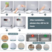 E·Durable Automatic Toothpaste Dispenser Wall Mounted Toothbrush Holder 3 Count