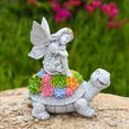 thumbnail image 4 of EstbridgeSolar Turtle Figurine Lawn Decor with Solar Light (Angel  Turtle), 4 of 10
